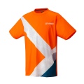 Yonex Training T-shirt Practice Graphic YM0044 (100% Polyester) 2024 orange Men